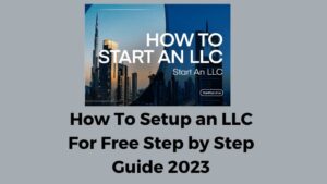 How To Setup an LLC For Free Step by Step Guide 2023
